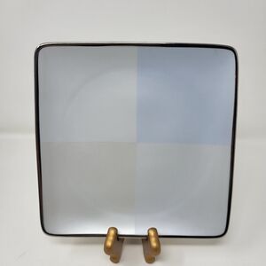 Lenox‎ Blue Frost 8" Square Accent Salad Appetizer Dessert Platinum Trim Plate